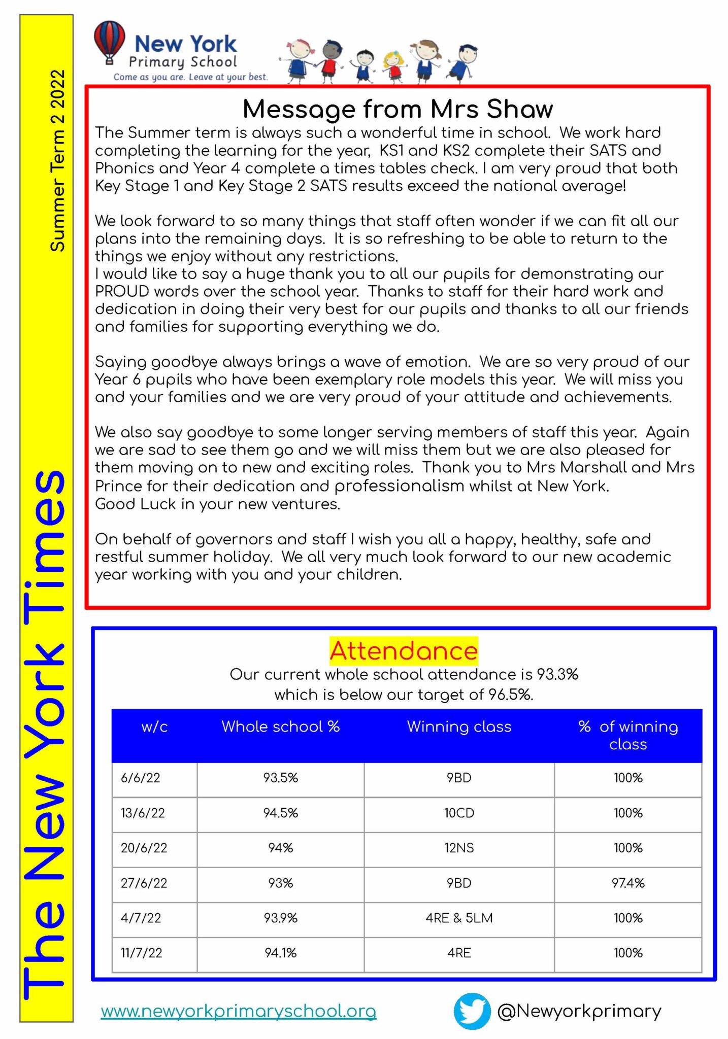 Newsletter: Summer 2 2022